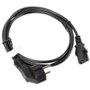 Lanberg CA-C13C-10CC-0018-BK Cable de alimentación Schuko a IEC320 C13, 1,8 m, Negro